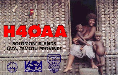 [H4ØAA limited edition QSL]